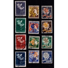 1941 m.fl. - Holland - Lot - Frimærke - Stemplet.